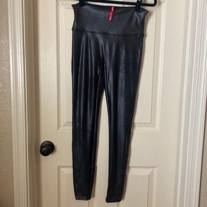 SPANK faux leather leggings size M. Never worn.